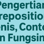 Pengertian Preposition
