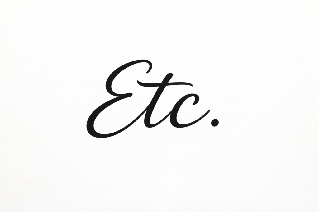 Pengertian Etc.