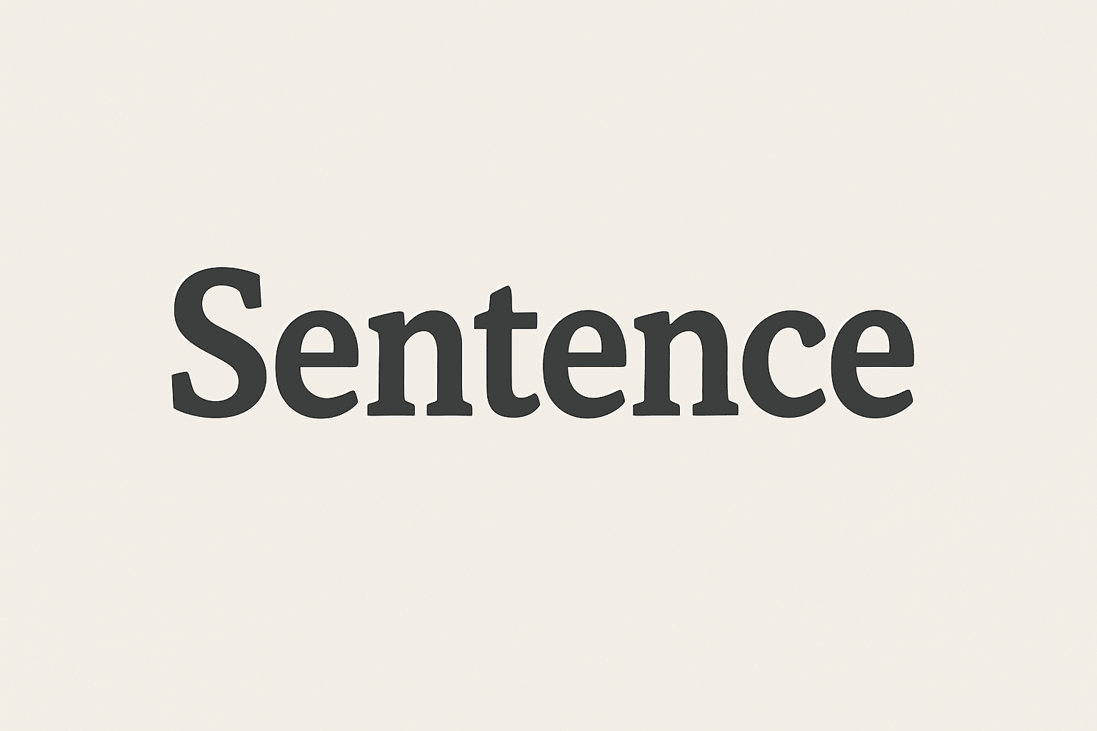 Pengertian Sentence