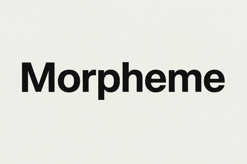Pengertian Morpheme