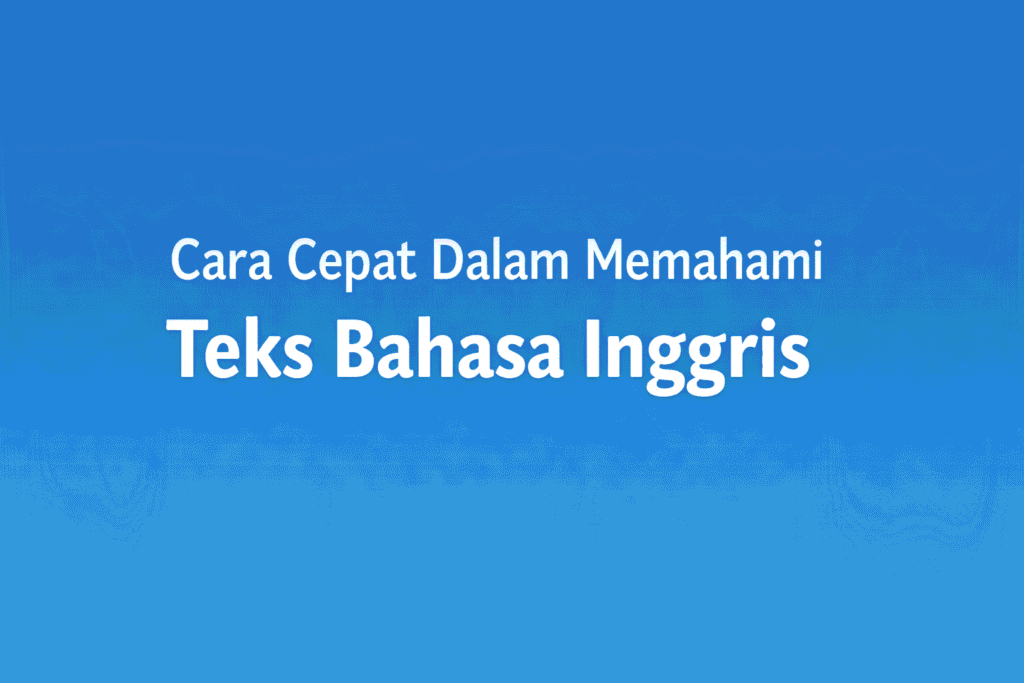 bahasa inggris
