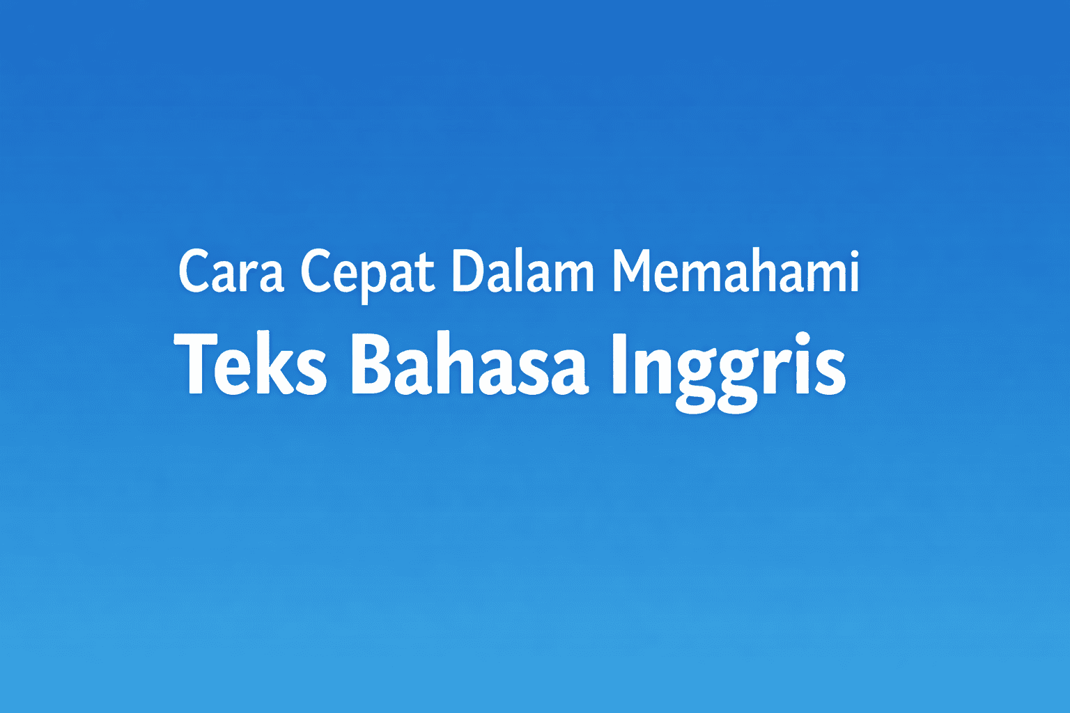 bahasa inggris