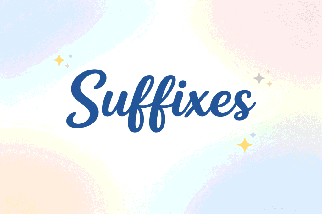 Pengertian Suffixes