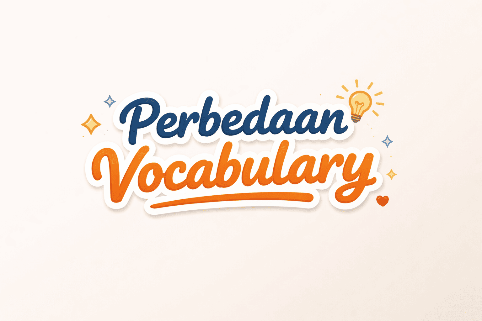 Perbedaan Vocabulary
