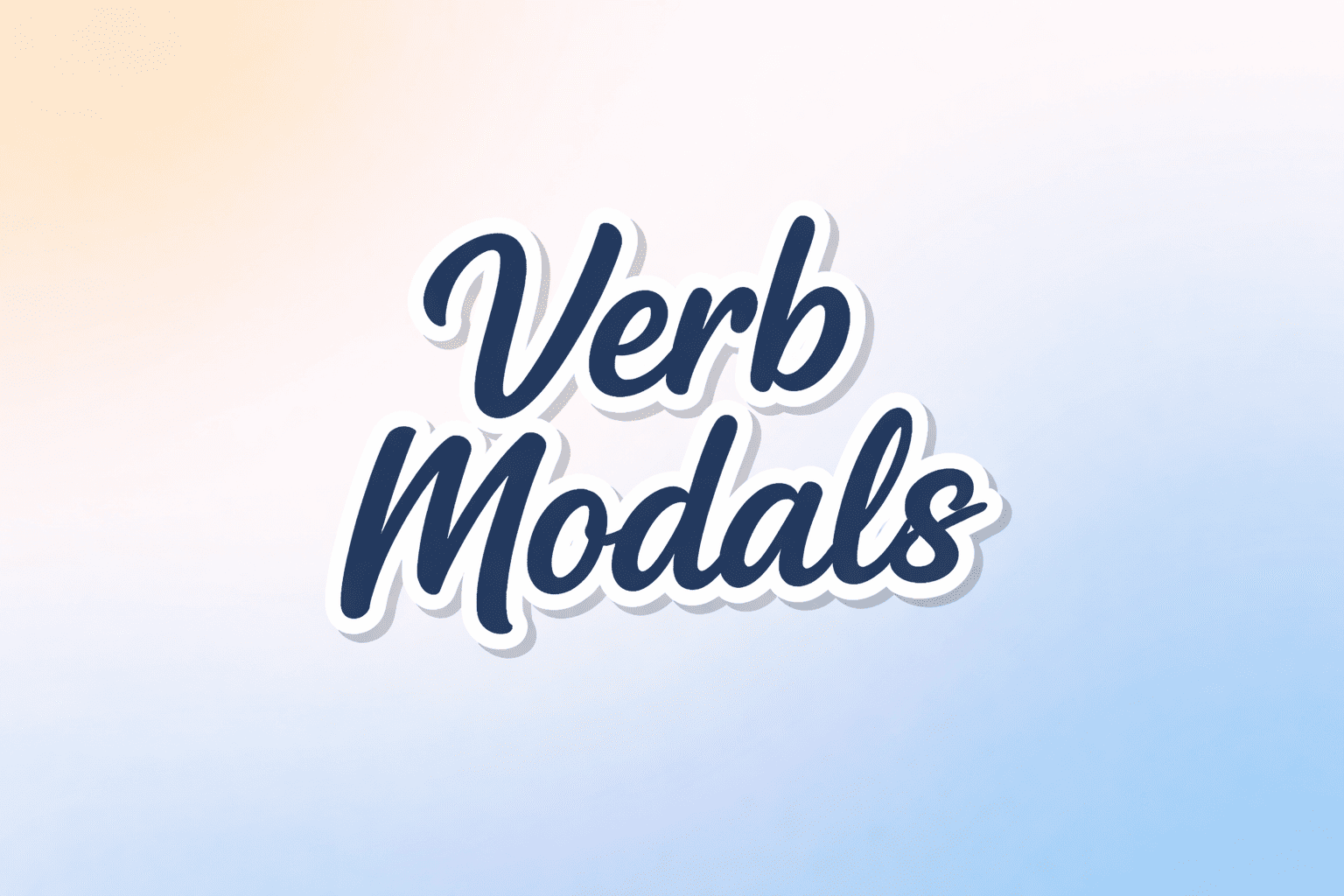 verb modals