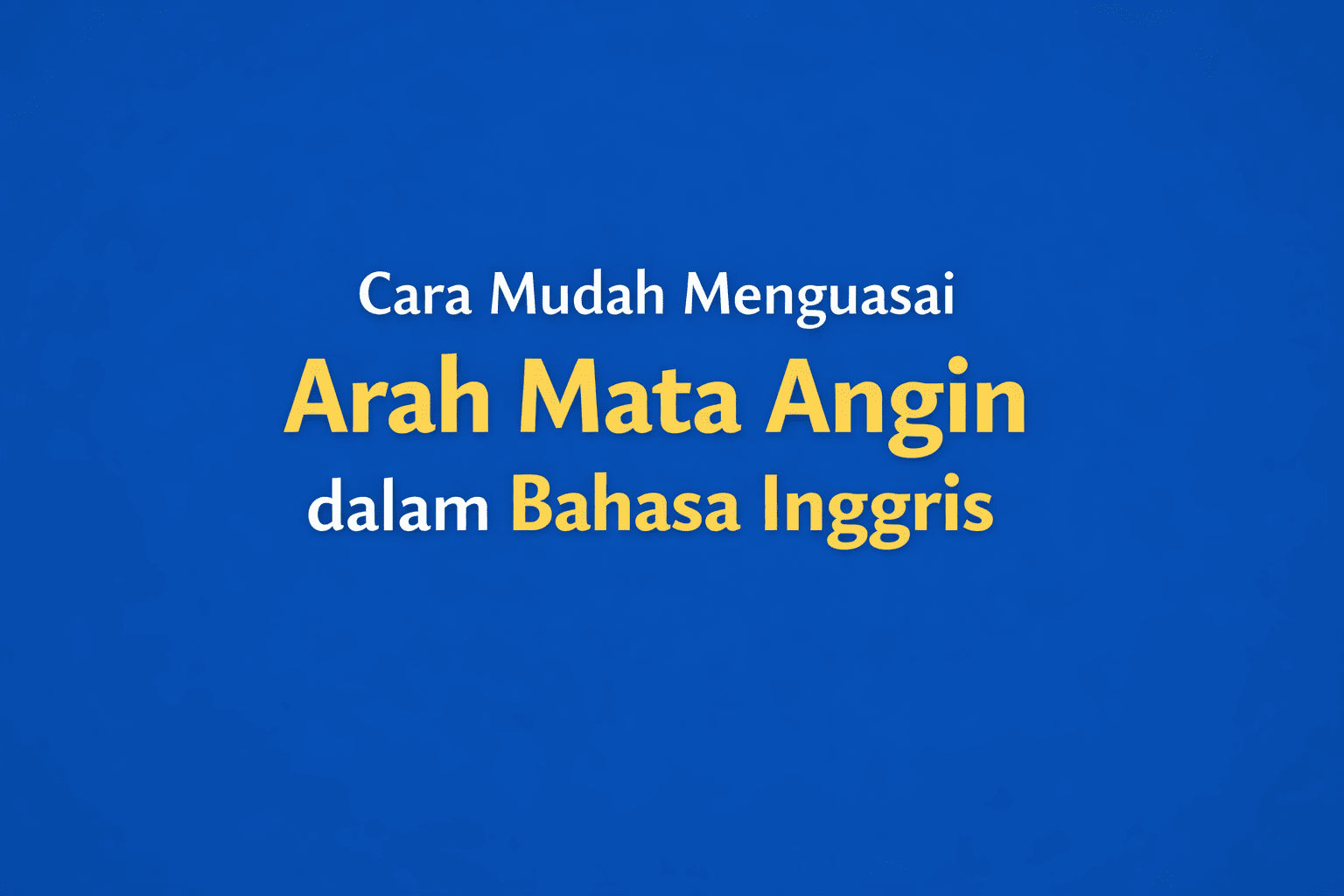 arah mata angin