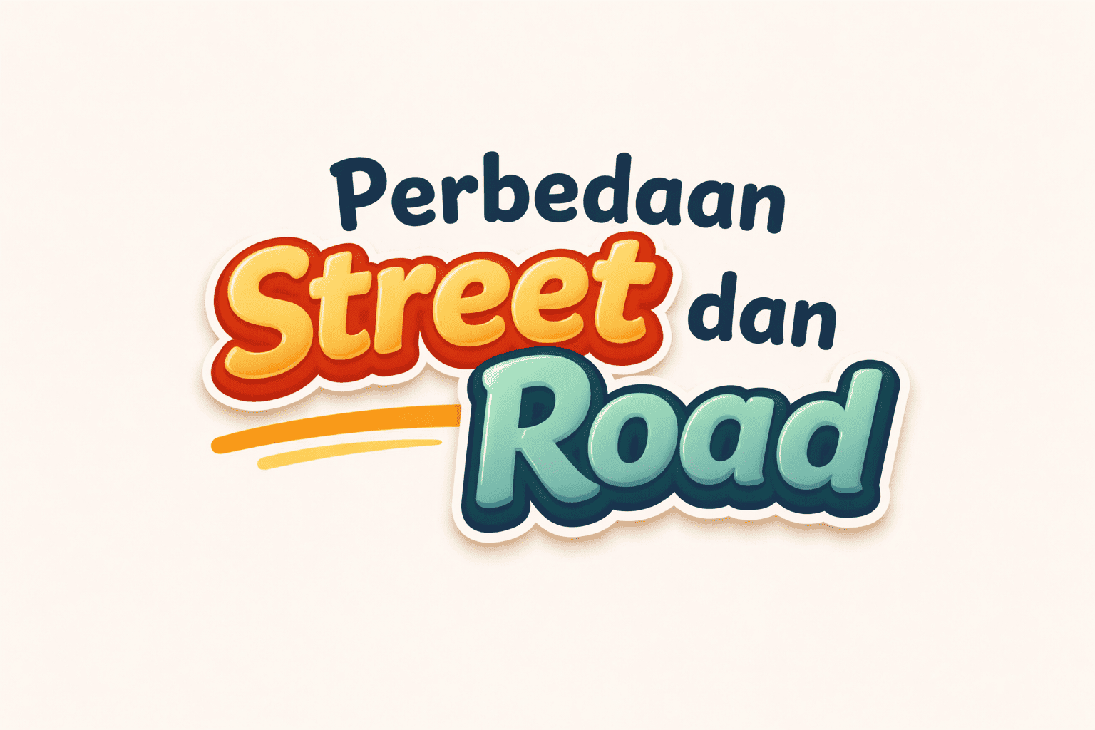 perbedaan street atau road