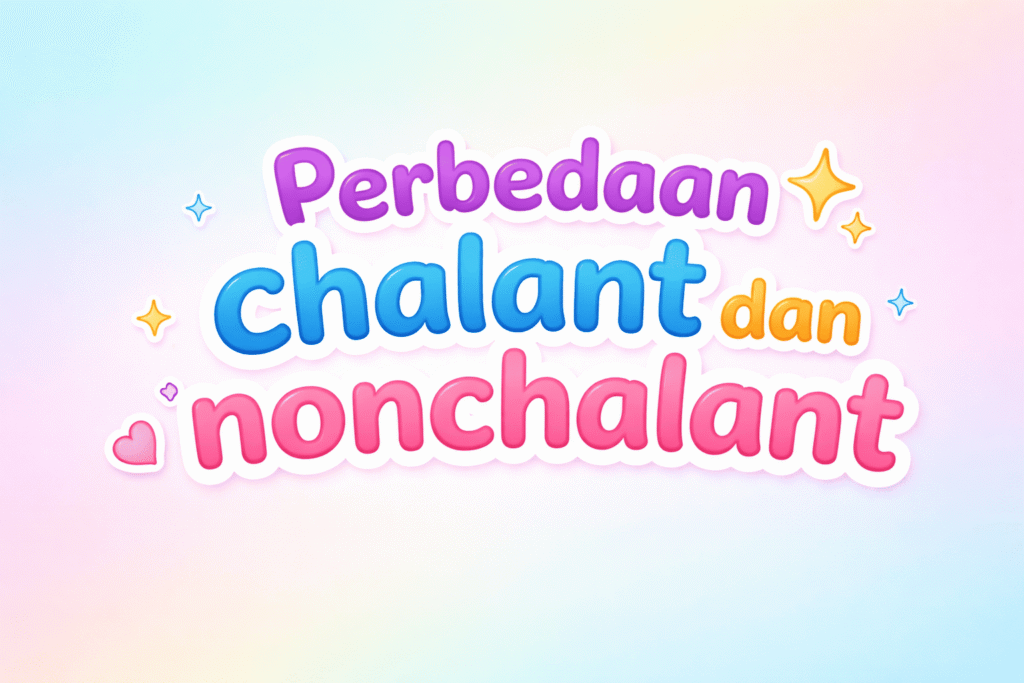 chalant dan nonchalant