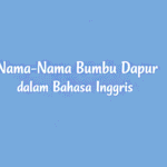 Nama Bumbu Dapur