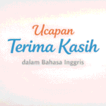 terima kasih bahasa inggris